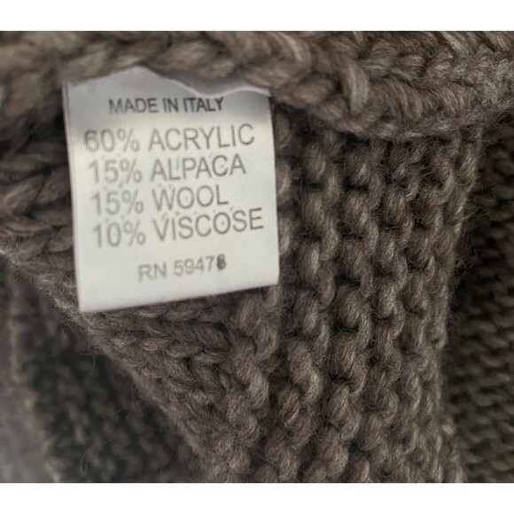 Anthropologie Elsamanda Sweater Brown Long Sleeve Knit Cardigan Sz M - Picture 10 of 12